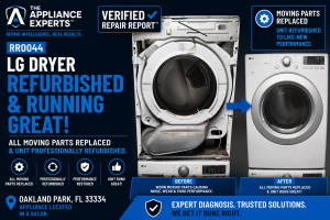 LG dryer refurbishment with rebuild kit in Oakland Park