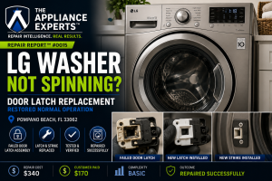 LG front-load washer would not begin the wash cycle or enter the spin cycle.