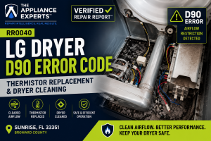 LG dryer thermistor replacement