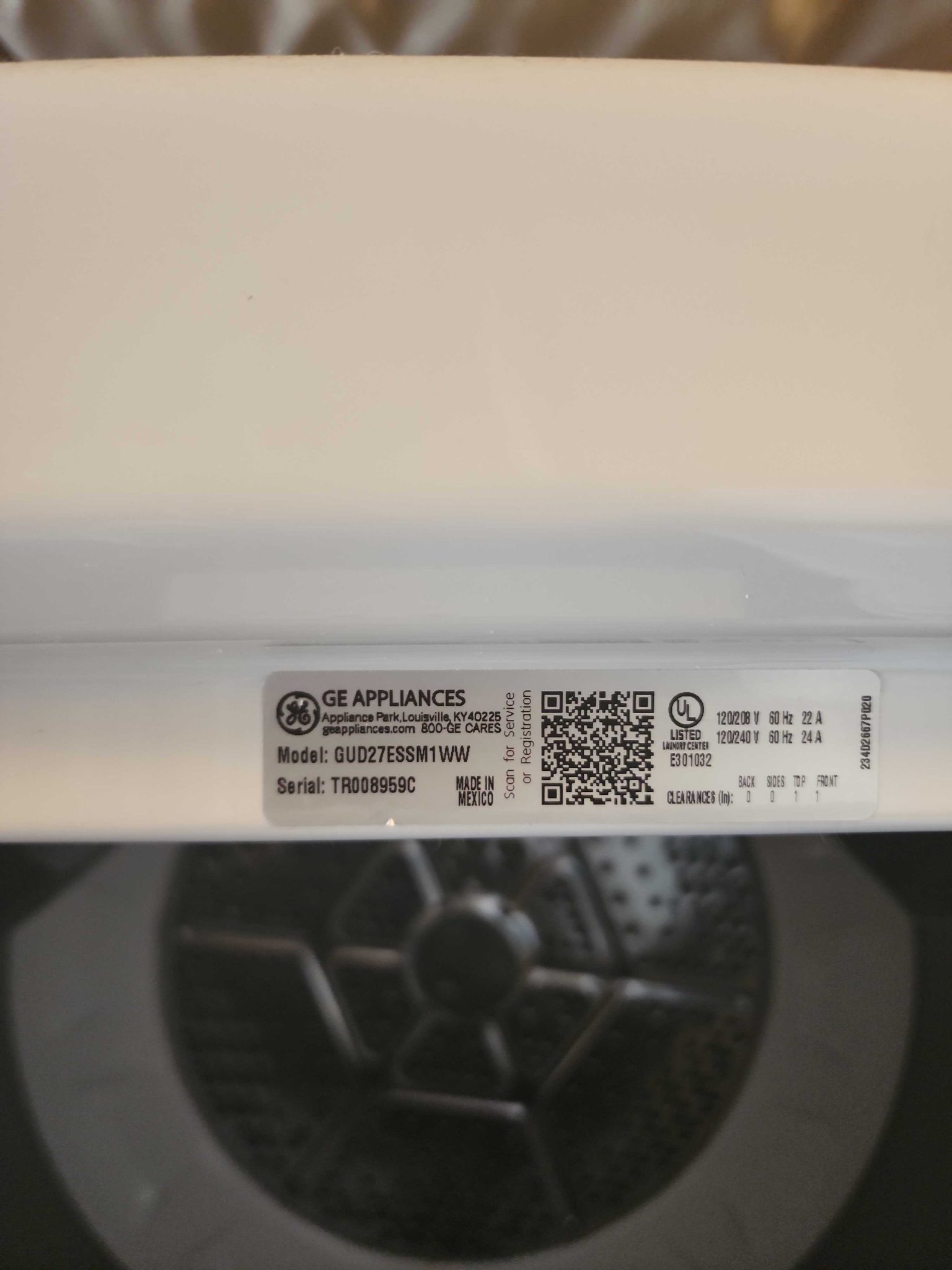 GE GUD27ESSM1WW Washer Repair in Hollywood