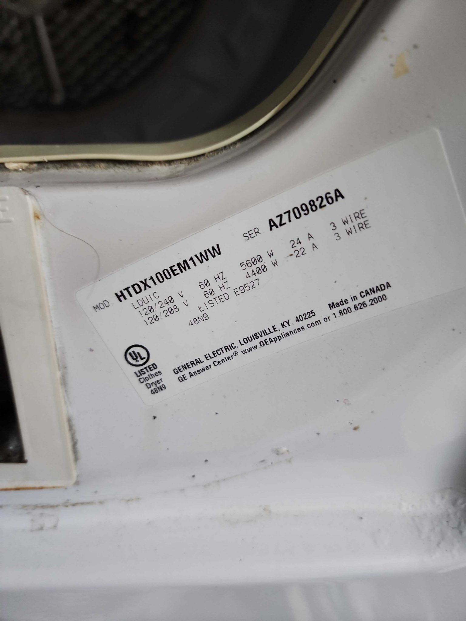 GE Dryer Unit in Boca Raton