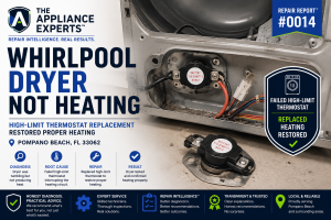 Whirlpool dryer not getting hot