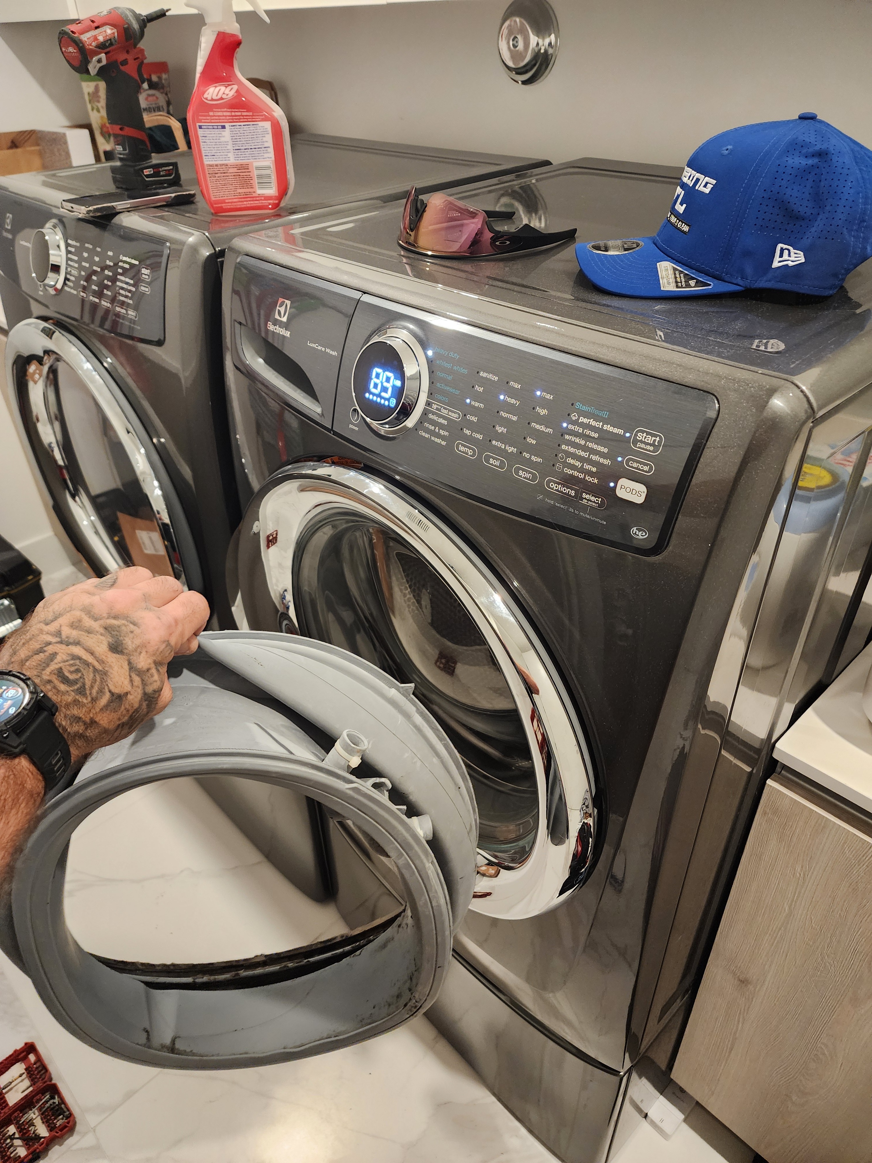 Electrolux washer door gasket replacement in Fort Lauderdale FL RR0061.