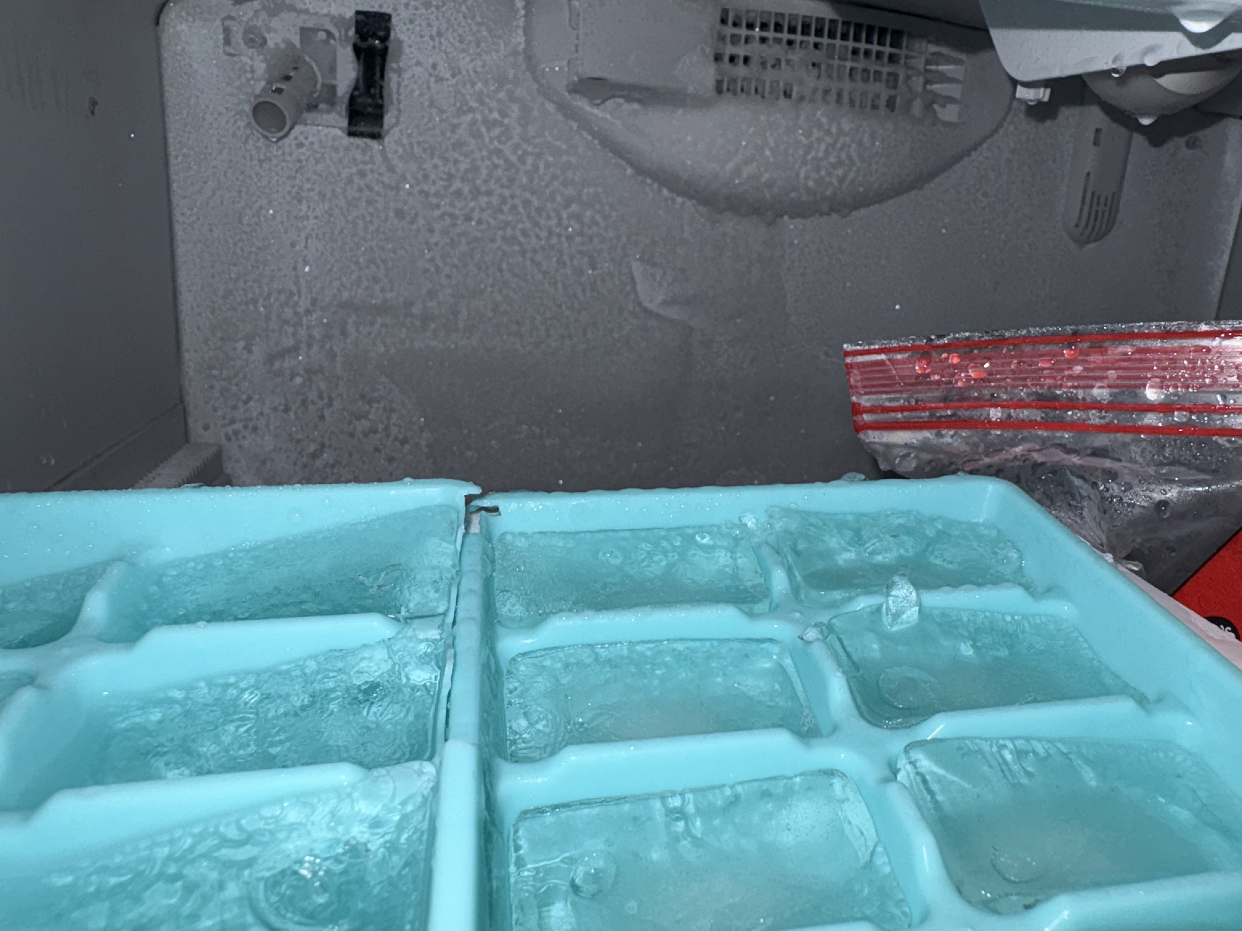 Ice buildup found during Kenmore refrigerator repair in Margate Florida