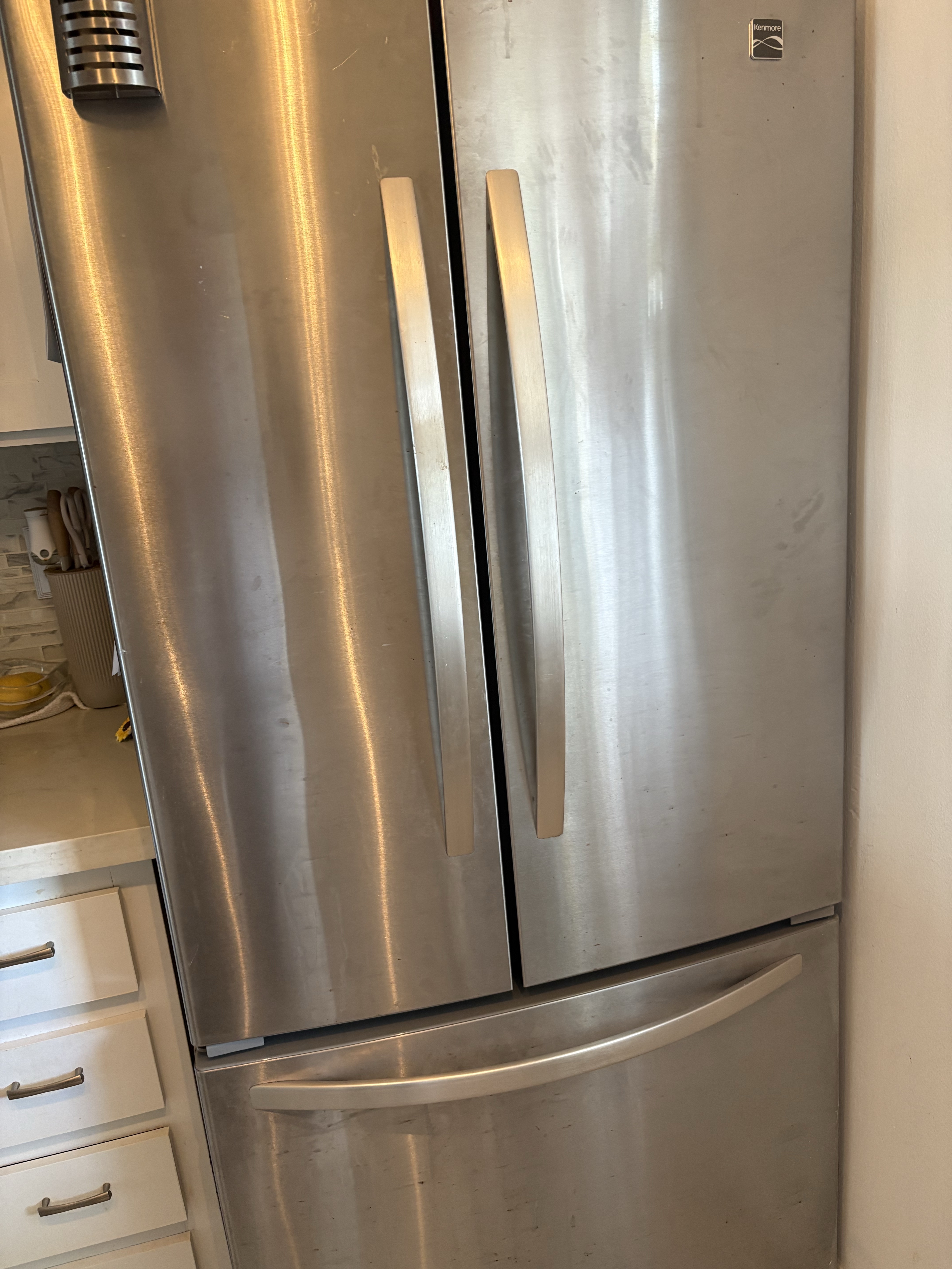 Kenmore refrigerator serviced for a not-cooling problem in Margate Florida