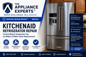 KitchenAid Refrigerator Not Defrosting and Ice Maker Not Working