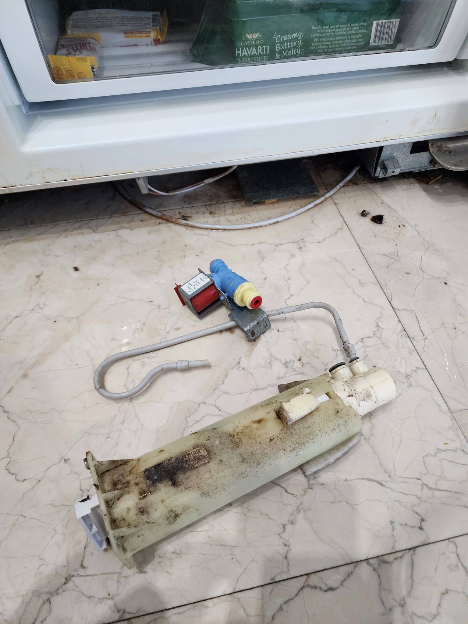 KitchenAid refrigerator water valve and filter housing replacement